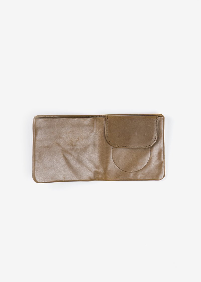 79. Naturally tanned leather wallet - brown