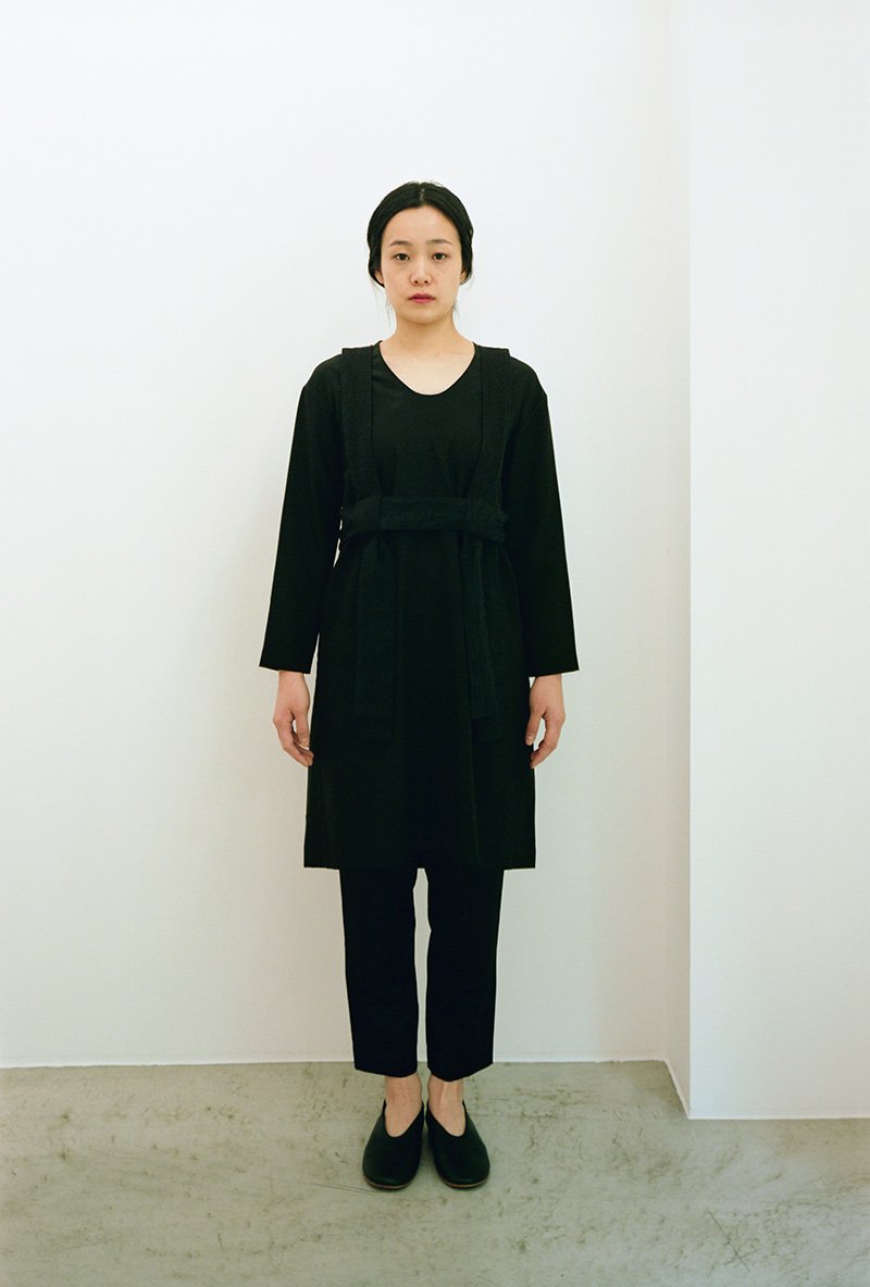 03. Silk smock dress and pants, Wool and linen taskiPrecious silk koromo collection.