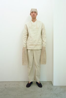 18. Organic cotton pojagi folk shirt and Organic cotton wrapped pantsMade from several varieties of organic cotton fabrics.