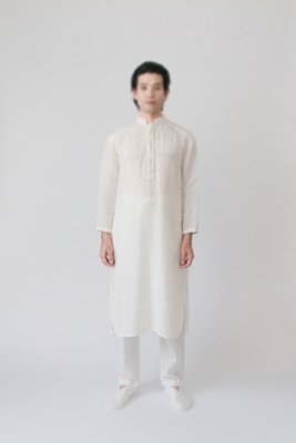 06. Organic linen night dress, Organic cotton wrapped pants