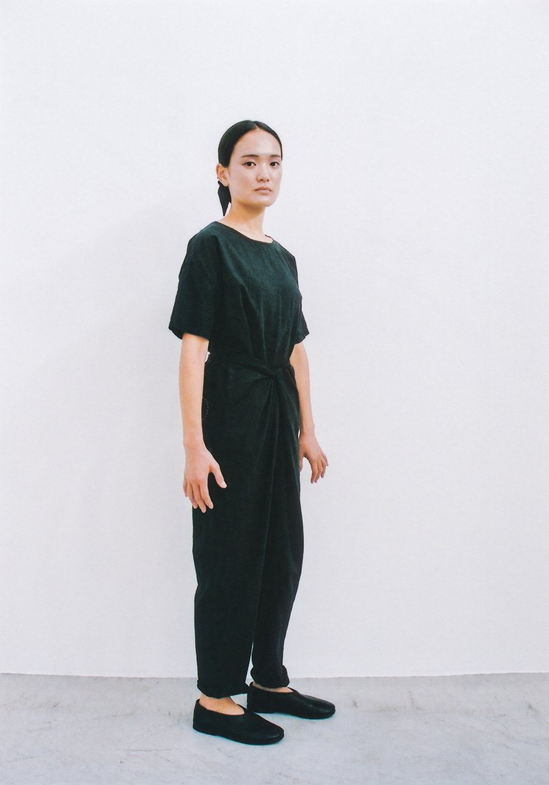 Khadi cotton pullover shirt and wrapped pants