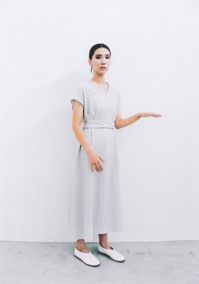 Light linen ancient dress