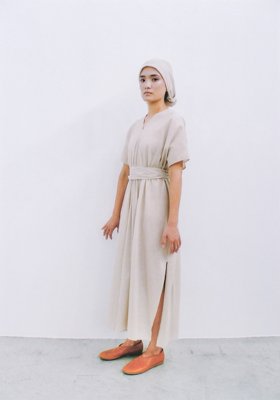 Organic cotton light lawn ancient dress