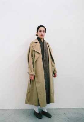 Gold light work coat, Alpaca boa haori long vest, Light leather first fork shoes