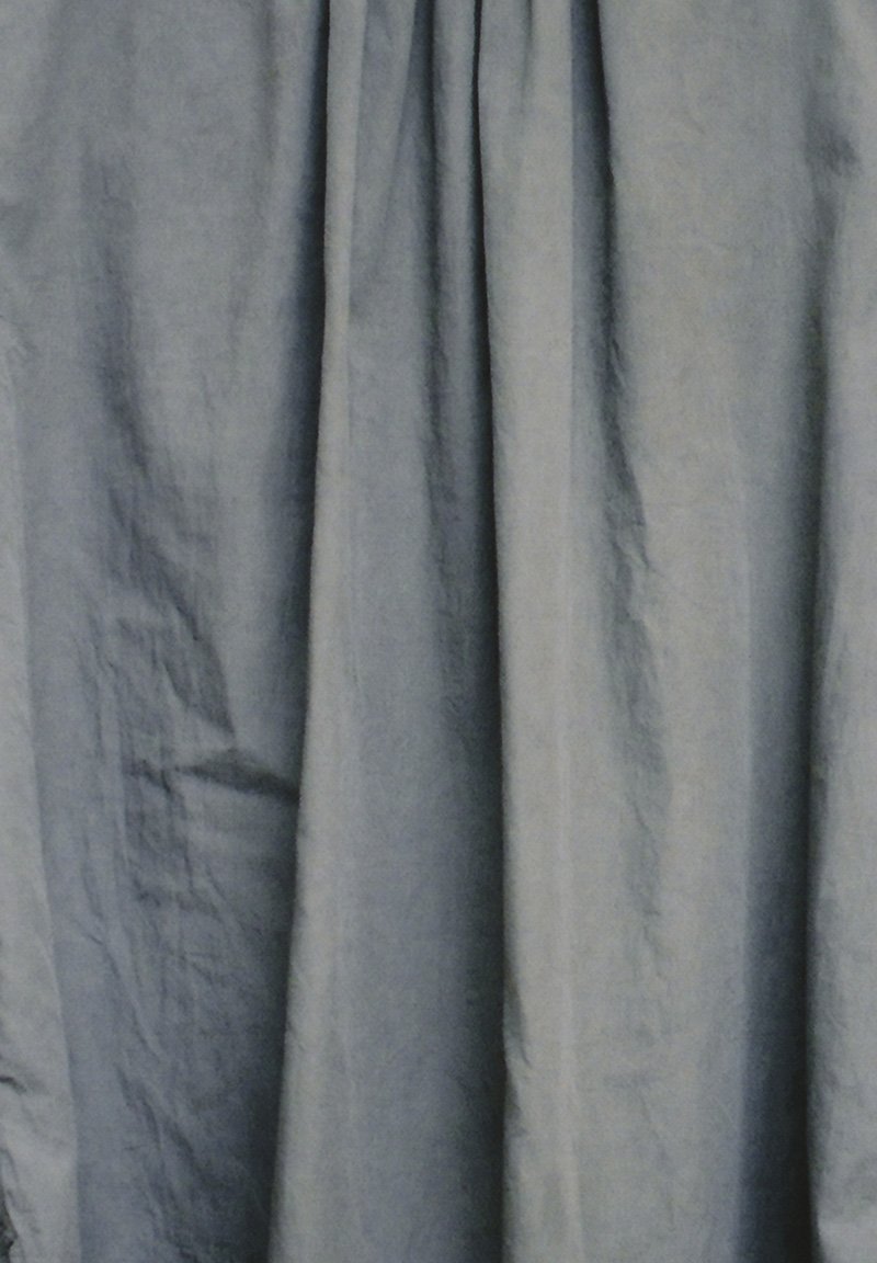 Beautiful Silk cotton mod dyed ash colored v-necked shirt