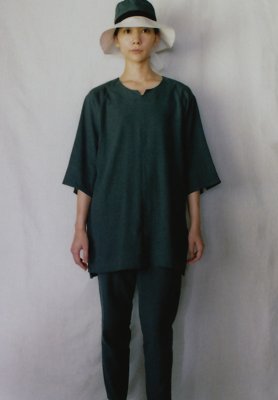Silk & Linen smock, tattsuke and sun hat