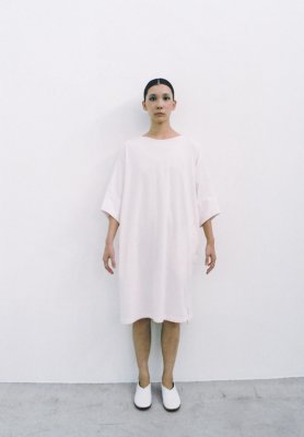 Beautiful organic cotton light rose colored big t-shirt dress