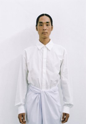 Organic cotton white colored shirt, Beautiful organic cotton light violet colored wrapped pants
