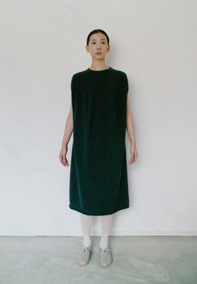 Cashmere dark gray colored dress with seamless