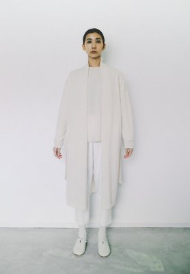 Cashmere white colored haori robe and sweater