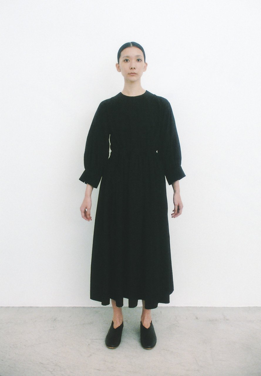Cotton linen noragi farmer dress