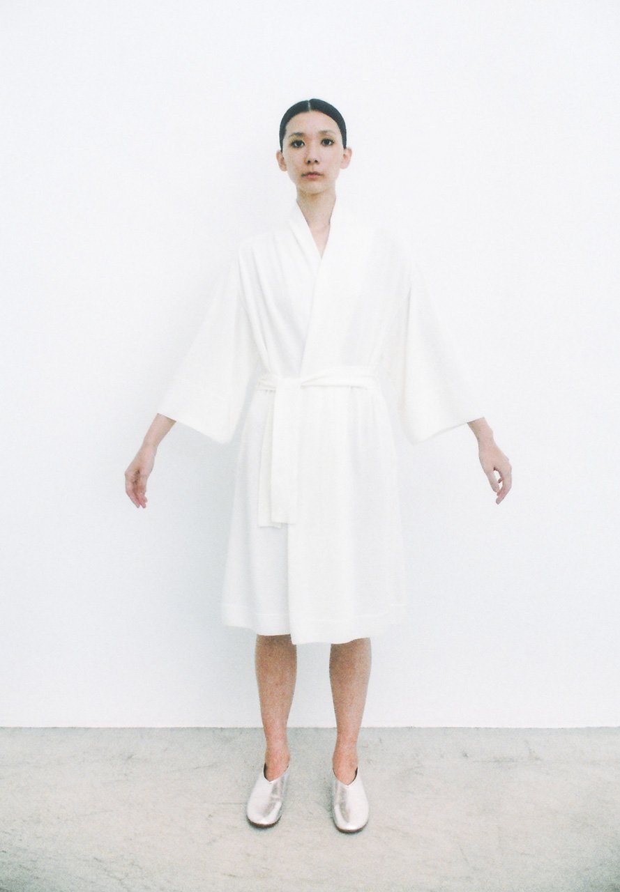 Hand woven cotton noragi haori