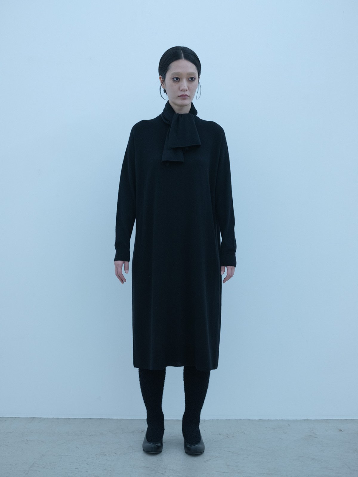 Cashmere Silk knit sweater dress