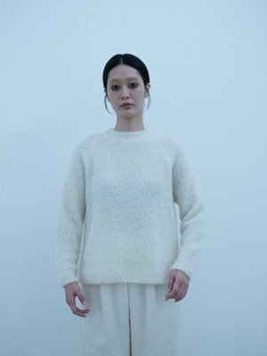 Alpaca loop knit sweater