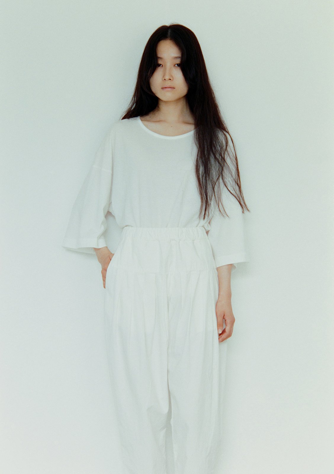 Tanguis cotton t-shirt, Organic cotton broadcloth India folk pants